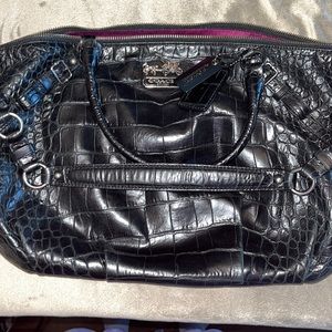 AUTHENTIC COACH Madison Exotic Embossed Leather Sophia
